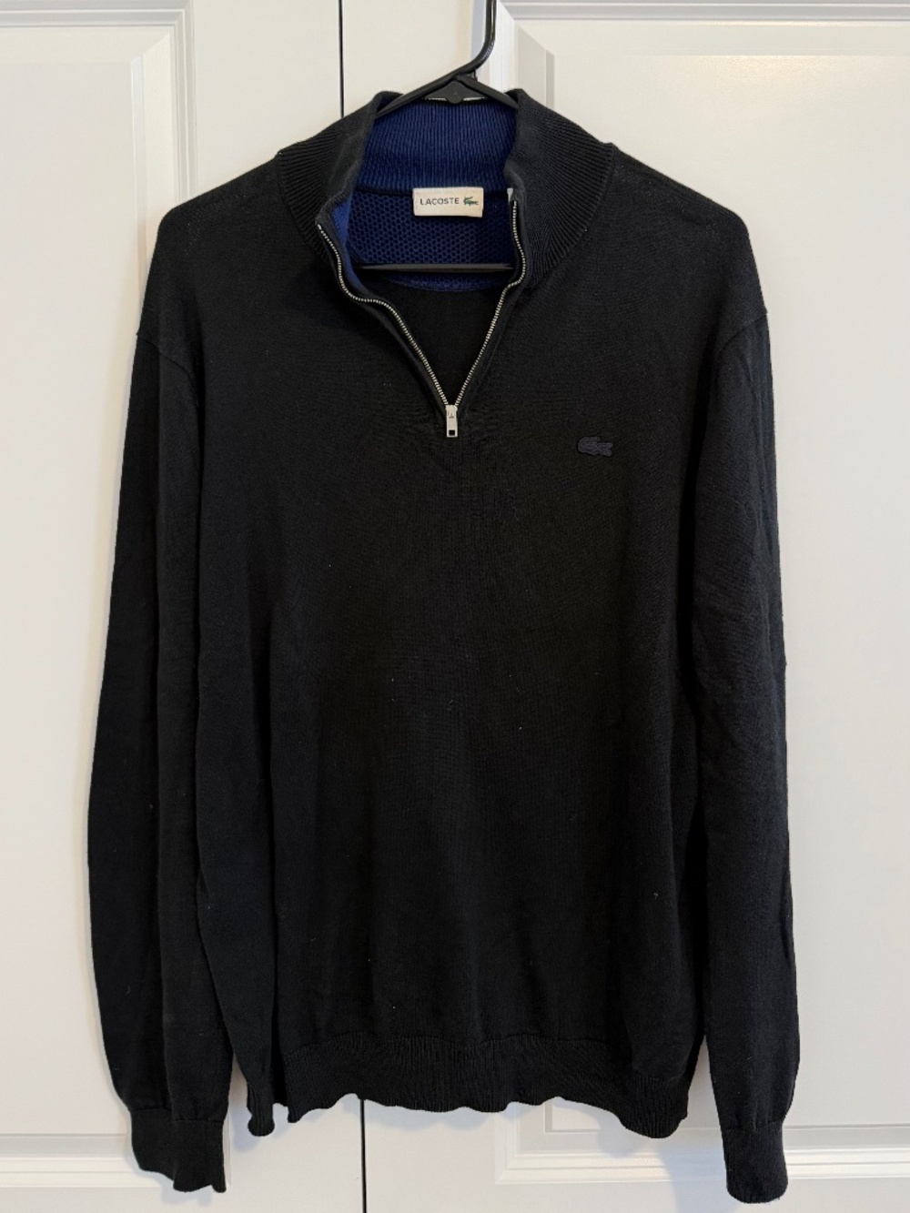 Lacoste Sweatshirt Quarter Zip Men Large